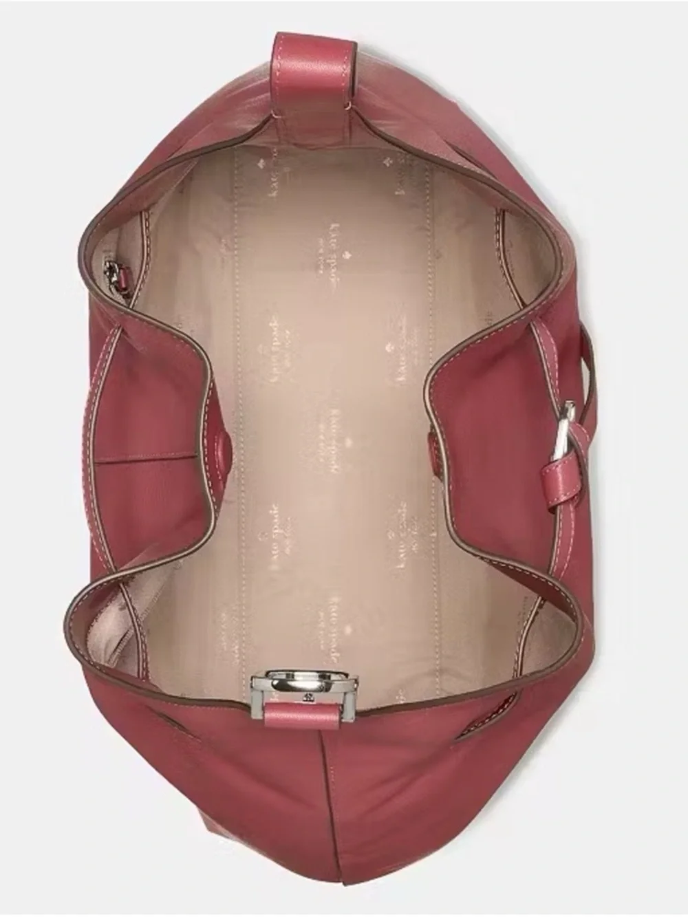 Kate Spade New York 454 Belted Large Shoulder Bag Red Jasper